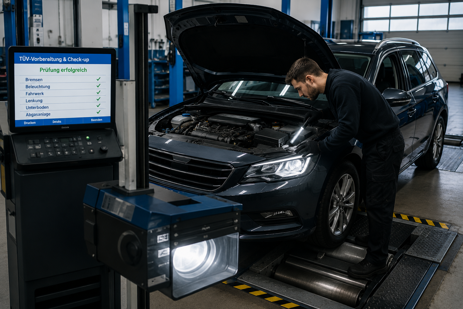 TÜV-Vorbereitung und Check-up
